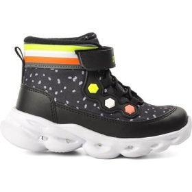 PEPİNO 1342-P Siyah Fosfor Sarı Kız Çocuk Sneaker Bot