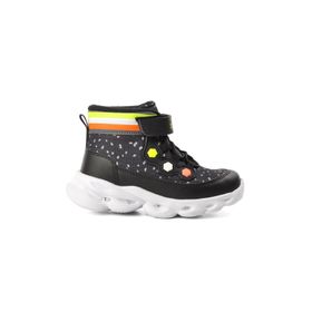 PEPİNO 1342-P Siyah Fosfor Sarı Kız Çocuk Sneaker Bot