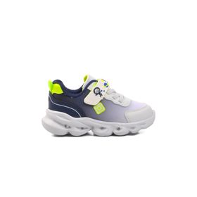 PEPİNO 1415-B Beyaz Lacivert Sarı Bebek Spor Ayakkabı