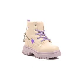 PEPİNO 1525-P Bej Lila Kız Çocuk Bot