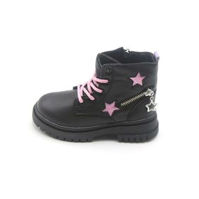PEPİNO 1525 Siyah Pembe Unisex Çocuk Bot