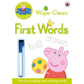 Peppa Pig: Practise with Peppa - Wipe-Clean First Words - Peppa Pig Yayınları