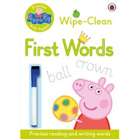 Peppa Pig: Practise with Peppa - Wipe-Clean First Words - Peppa Pig Yayınları