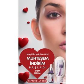 Pepticollagen Anti-Aging Cilt Bakım 30 ml Krem & 100 ml Serum Orijinal Boy Set