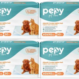 Pepy 60x90 cm 4X30 Evcil Hayvan Tuvalet Eğitim Pedi