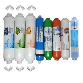 Pera Water Kapalı Kasa Su Arıtma Cihazlarına Uygun Global Water Mebranlı 8'li Alkali Mineral Detox Filtre Seti