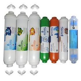 Pera Water Kapalı Kasa Su Arıtma Cihazlarına Uygun Mebransız 7'li Alkali Mineral Detox Filtre Seti