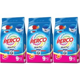 Perco Matik 9 kg Beyazlar ve Renkliler Toz Çamaşır Deterjanı