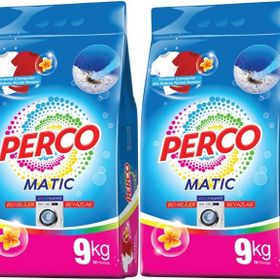 Perco Matik 9 kg Beyazlar ve Renkliler Toz Çamaşır Deterjanı