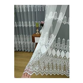 Perde Alemi Brode İşlemeli Özel Seri Normal Pile 1-2.5 500x250 cm Tül Perde