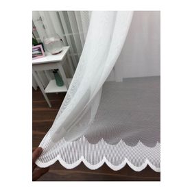 Perde Alemi Brode İşlemeli Seyrek Pile 1-2 200x250 cm Tül Perde