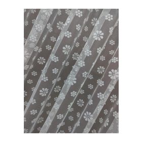 Perde Alemi Çiçek Desen Dantel Seyrek Pile 1-2 450x260 cm Tül Perde