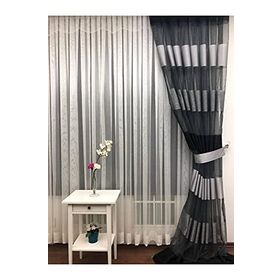 Perde Alemi Düz Ekru Renk Etek Katlamalı Normal Pile 1-2.5 550x260 cm Tül Perde