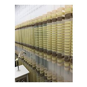 Perde Alemi Enine Çizgili Bantlı Spor Normal Pile 1-2.5 100x260 cm Tül Perde