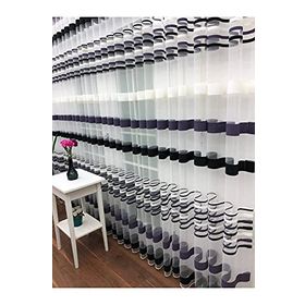 Perde Alemi Enine Çizgili Bantlı Spor Normal Pile 1-2.5 100x260 cm Tül Perde
