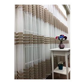 Perde Alemi Enine Çizgili Bantlı Spor Normal Pile 1-2.5 300x250 cm Tül Perde