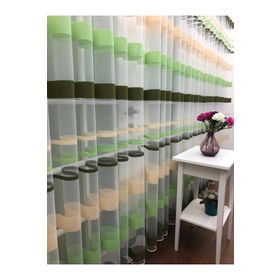 Perde Alemi Enine Çizgili Bantlı Spor Seyrek Pile 1-2 200x260 cm Tül Perde