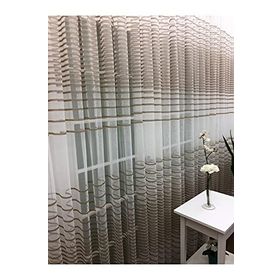 Perde Alemi Enine Çizgili Bantlı Spor Sık Pile 1-3 100x250 cm Tül Perde