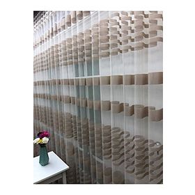 Perde Alemi Enine Çizgili Bantlı Spor Sık Pile 1-3 300x250 cm Tül Perde
