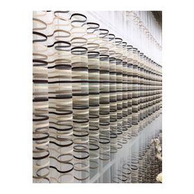 Perde Alemi Enine Çizgili Bantlı Spor Sık Pile 1-3 400x250 cm Tül Perde