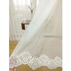 Perde Alemi Etek Ucu Desenli Dantel Normal Pile 1-2.5 400x260 cm Tül Perde