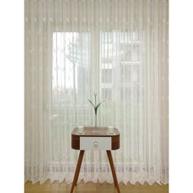Perde Alemi Etek Ucu Yoğun Desenli Dantel Normal Pile 1-2.5 300x260 cm Tül Perde
