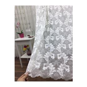 Perde Alemi Floş Örme Dantel Sık Pile 1-3 450x260 cm Tül Perde