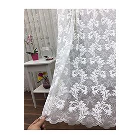 Perde Alemi Floş Örme Dantel Sık Pile 1-3 450x260 cm Tül Perde