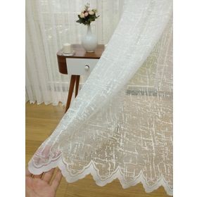 Perde Alemi Keten Görünümlü Özel Örme Dokulu Normal Pile 1-2.5 550x250 cm Tül Perde