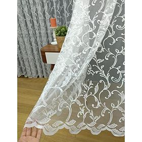 Perde Alemi Özel Örme Dokulu Seyrek Pile 1-2 550x250 cm Tül Perde
