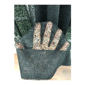 Perde Alemi Siyah Düz Etek Katlamalı Seyrek Pile 1-2 100x260 cm Tül Perde