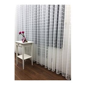 Perde Alemi Spor Desen Kareli Sık Pile 1-3 250x260 cm Tül Perde