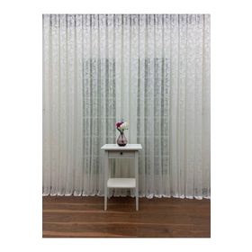 Perde Alemi Yaprak Desen Fransız Dantel Sık Pile 1-3 300x250 cm Tül Perde