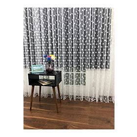 Perde Alemi Yıldız Desen Seyrek Pile 1-2 250x250 cm Tül Perde