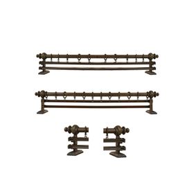 Perdejim Ceviz Ahşap 150 cm Rustik Perde Askısı Raylı Rustik Borusu