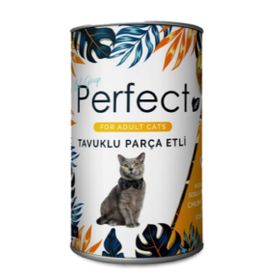 Perfect 400 gr Chicken Tavuk Eti Parçacıklı Yetişkin Kedi Konservesi