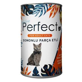 Perfect 400 gr Parça Somon Balıklı Kedi Yaş Mama