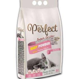Perfect 5 lt Bebek Pudralı İnce Kedi Kumu