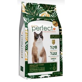Perfect Az Tahıllı Yetişkin Gurme 1.5 kg Kedi Maması