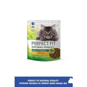 Perfect Fit Natural Vitality Tavuklu Hindili 1 KG Yetişkin Kuru Kedi Mama