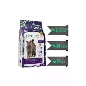 Perfect Kısırlaştırılmış Az Tahıllı Somonlu 10 kg Kuru Kedi Maması