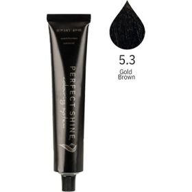 Perfect Shine Permanent Profesyonel 100 ml 5.3 Altın Işıltılı Açık Dore Kahve Saç Boyası