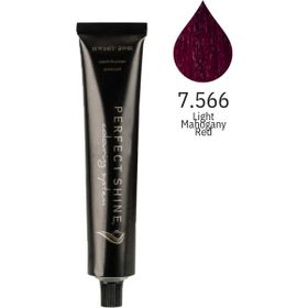 Perfect Shine Permanent Profesyonel 100 ml 7.566 Açık Akaju Kızıl Saç Boyası