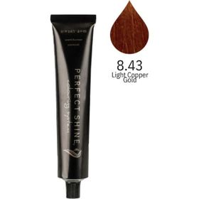 Perfect Shine Permanent Profesyonel 8.43 Açık Sultan Bakırı 100 ml Saç Boyası