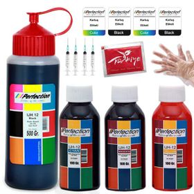 Perfection Canon MG2550 - MG2950 - MG3050 - MX495 - TS3150 Uyumlu 500 ml + 3x100 ml Dolum Seti