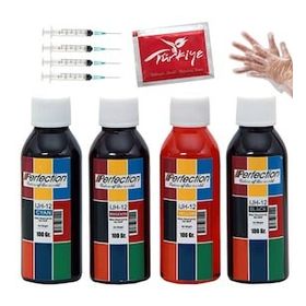 Perfection Canon PGI-580PGBK CLI-581XL-CMY Uyumlu 4x100 ml Kartuş Dolum Seti