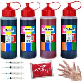 Perfection Epson 103 L3266 L3256 L4260 Yazıcı Uyumlu 4x500 ml Renkli Mürekkep