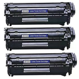 Perfection HP 1015-1018 12A Q2612A 3 Adet Siyah Muadil Lazer Toner