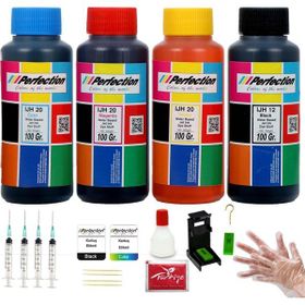 Perfection Hp 4x100 ml Deskjet 1510 1050 1050A Yazıcı Uyumlu Dolum Seti