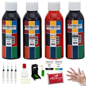 Perfection HP 4x100 ml xDeskjet Plus 4828 Yazıcı Uyumlu Mürekkep Seti